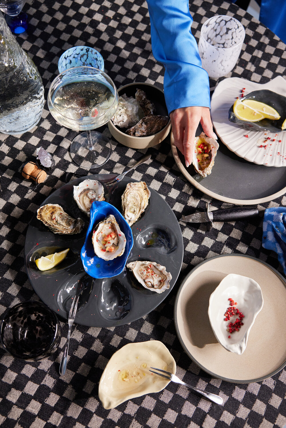 Oyster skål - beige